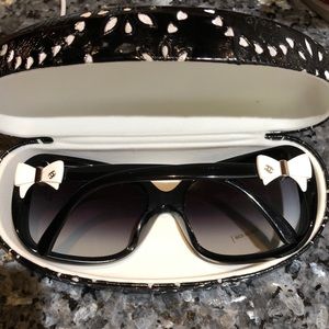 Authentic Chanel polarized bow sunglasses